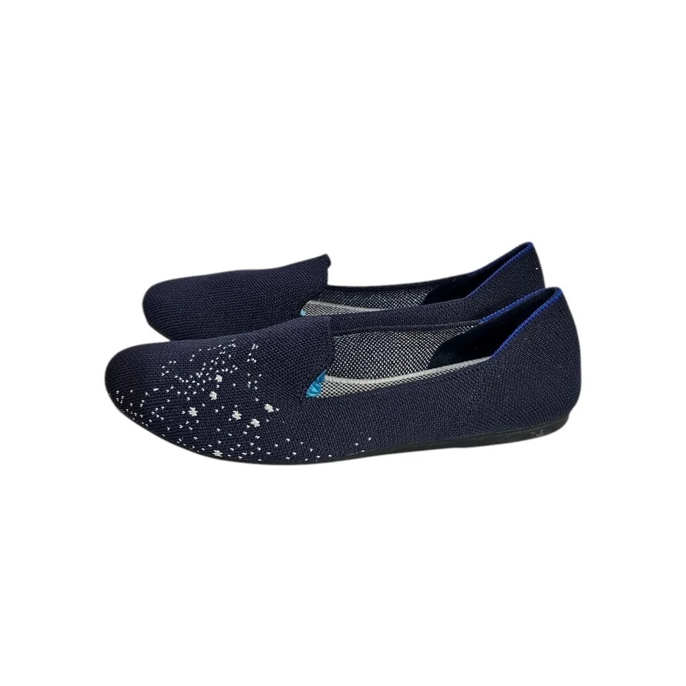Rothy's Zodiac Aquarius Navy Blue Special Edition Loafers